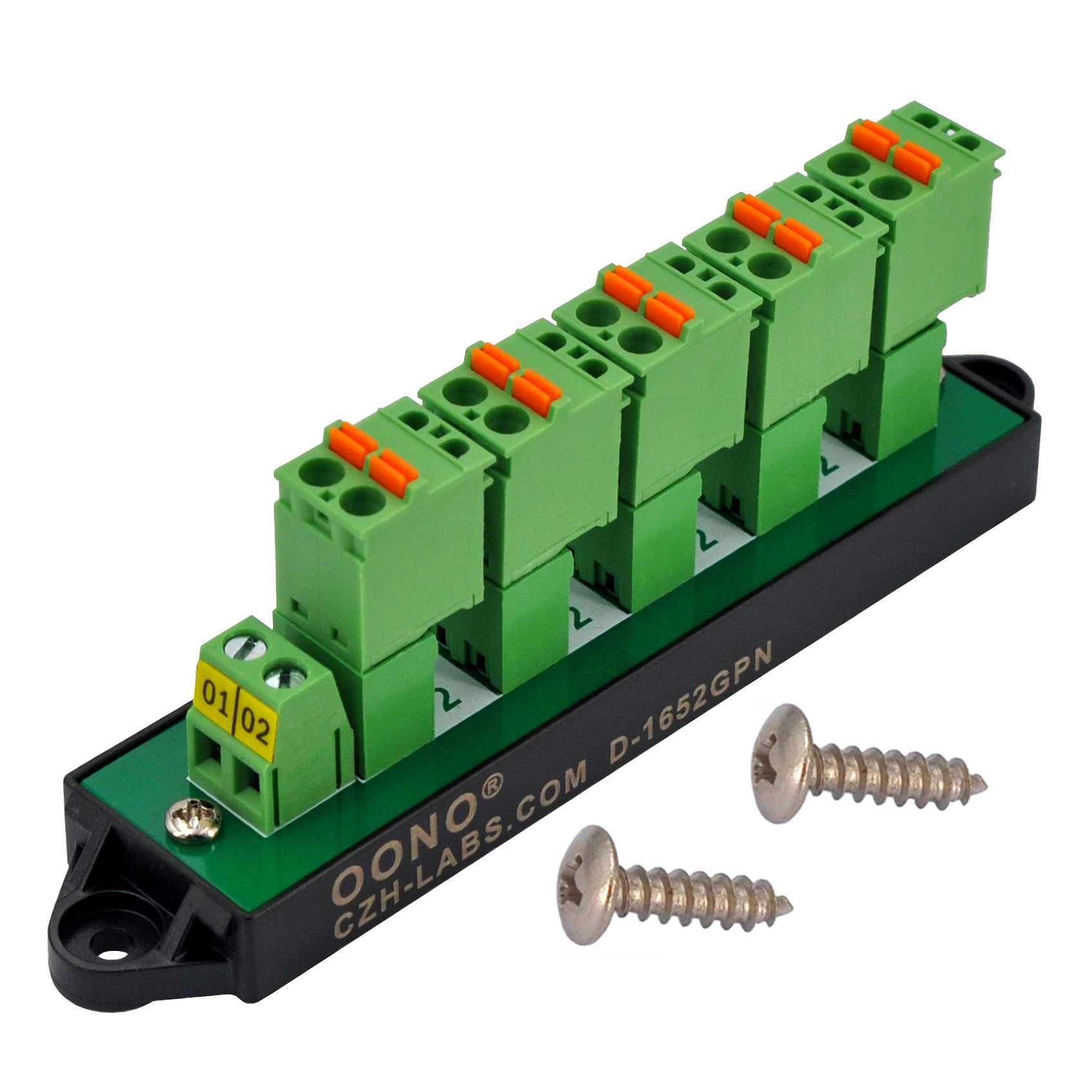 16Amp 300V 2x6 Position Pluggable Screwless Terminal Block Distribution ...